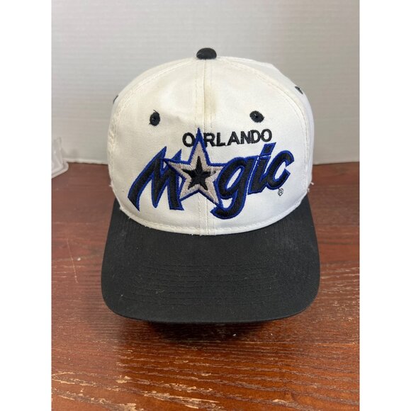Orlando Magic Sports Specialties Vintage Snapback Hat White & Black Twill Adjust - Picture 1 of 5